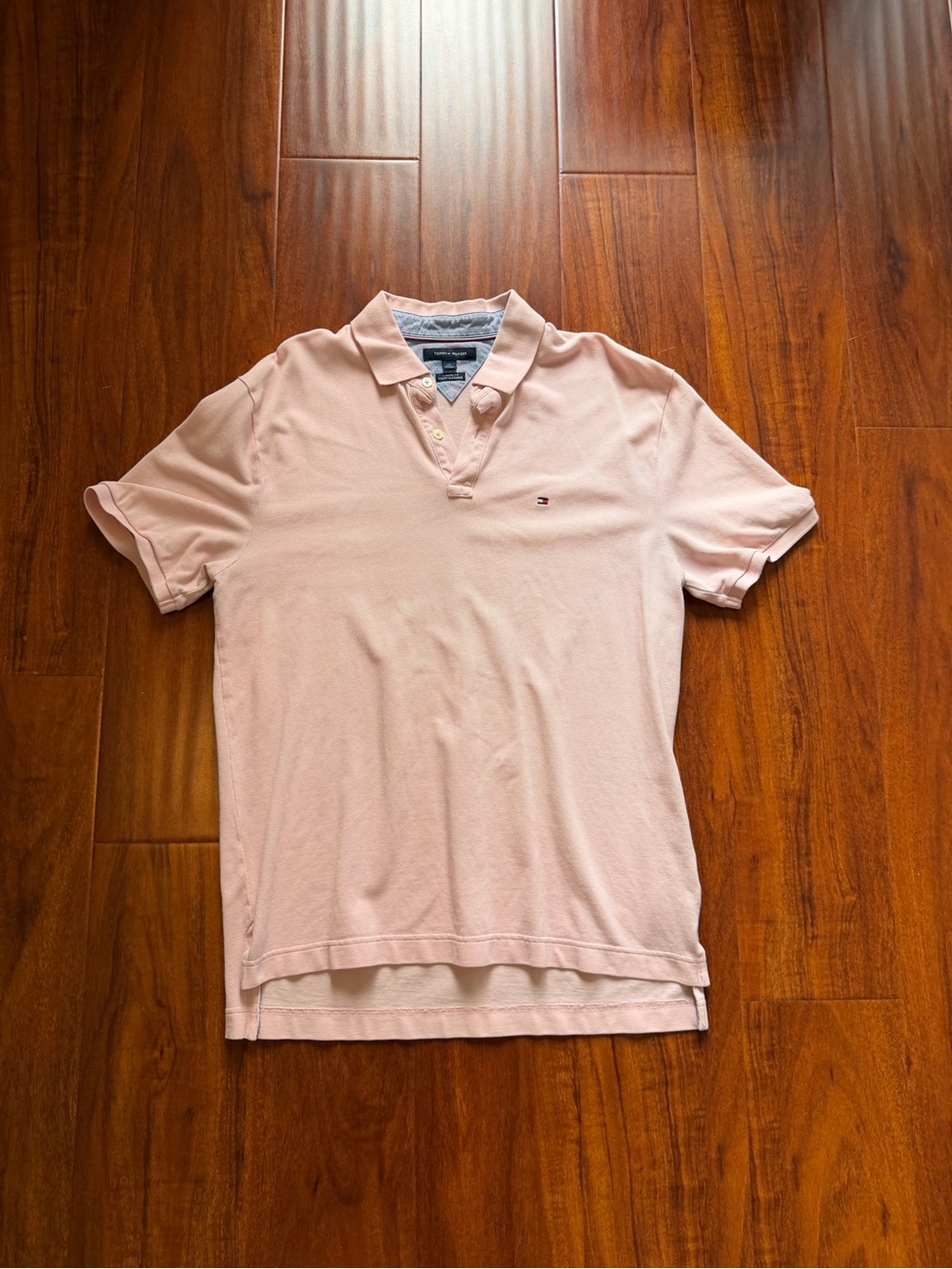 Tommy Hilfiger Men’s Pale Pink Polo Shirt